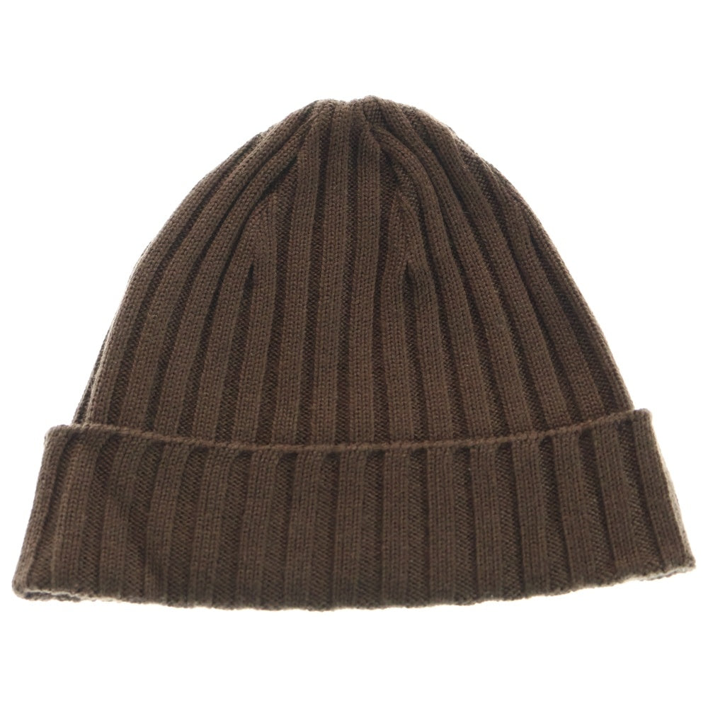 A BATHING APE(アベイシングエイプ) ビックヘットパッチ ニットキャップ ビーニー ブラウン