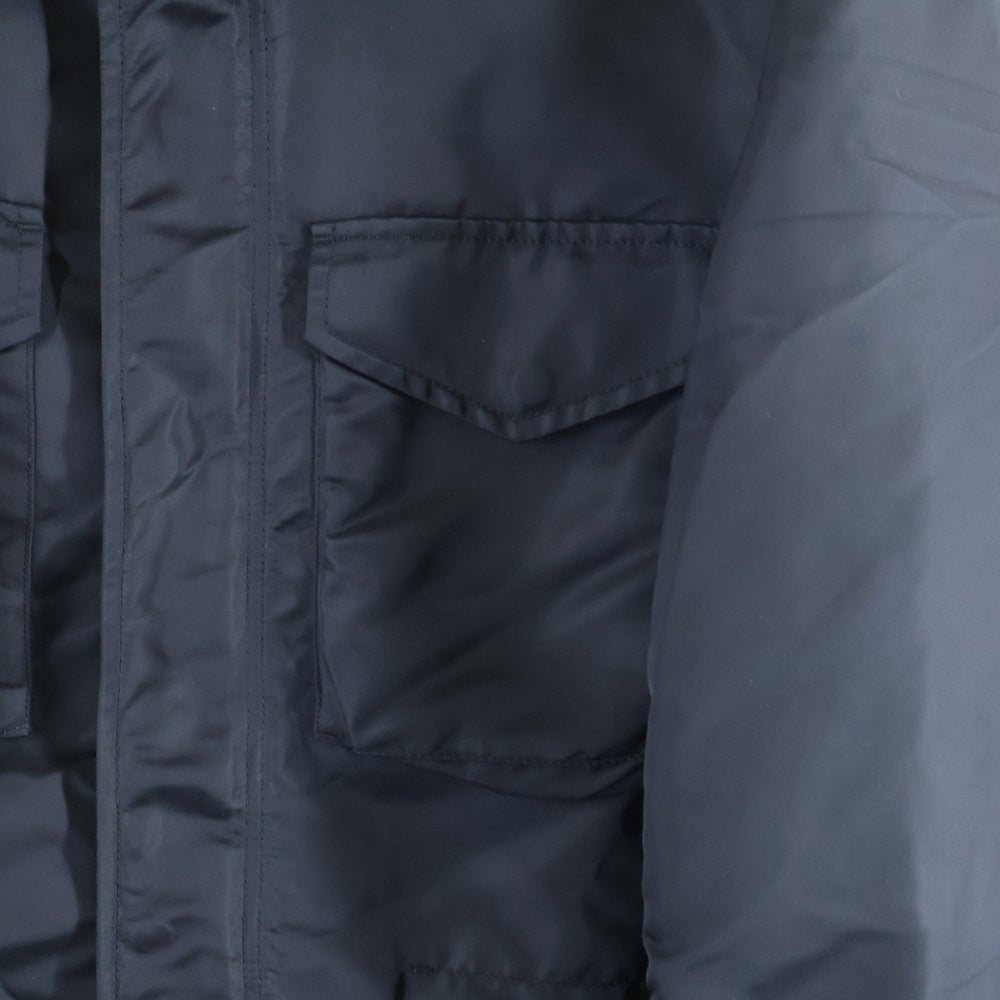 A BATHING APE(アベイシングエイプ) M-65 マルチポケット ジップアップフーデットナイロンジャケット ブラック