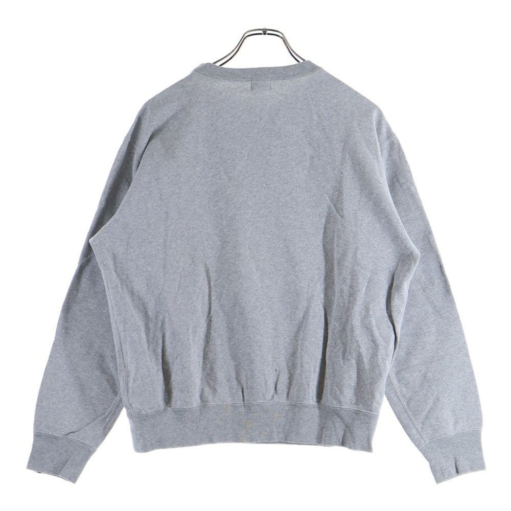 A BATHING APE(アベイシングエイプ) SHARK SWAROVSKI CREWNECK シャーク スワロフスキー クルーネック 長袖 ロングスリーブスウェット グレー