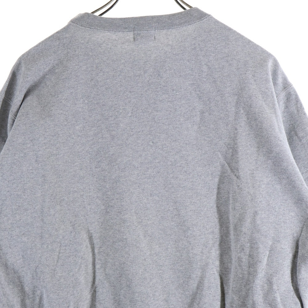 A BATHING APE(アベイシングエイプ) SHARK SWAROVSKI CREWNECK シャーク スワロフスキー クルーネック 長袖 ロングスリーブスウェット グレー