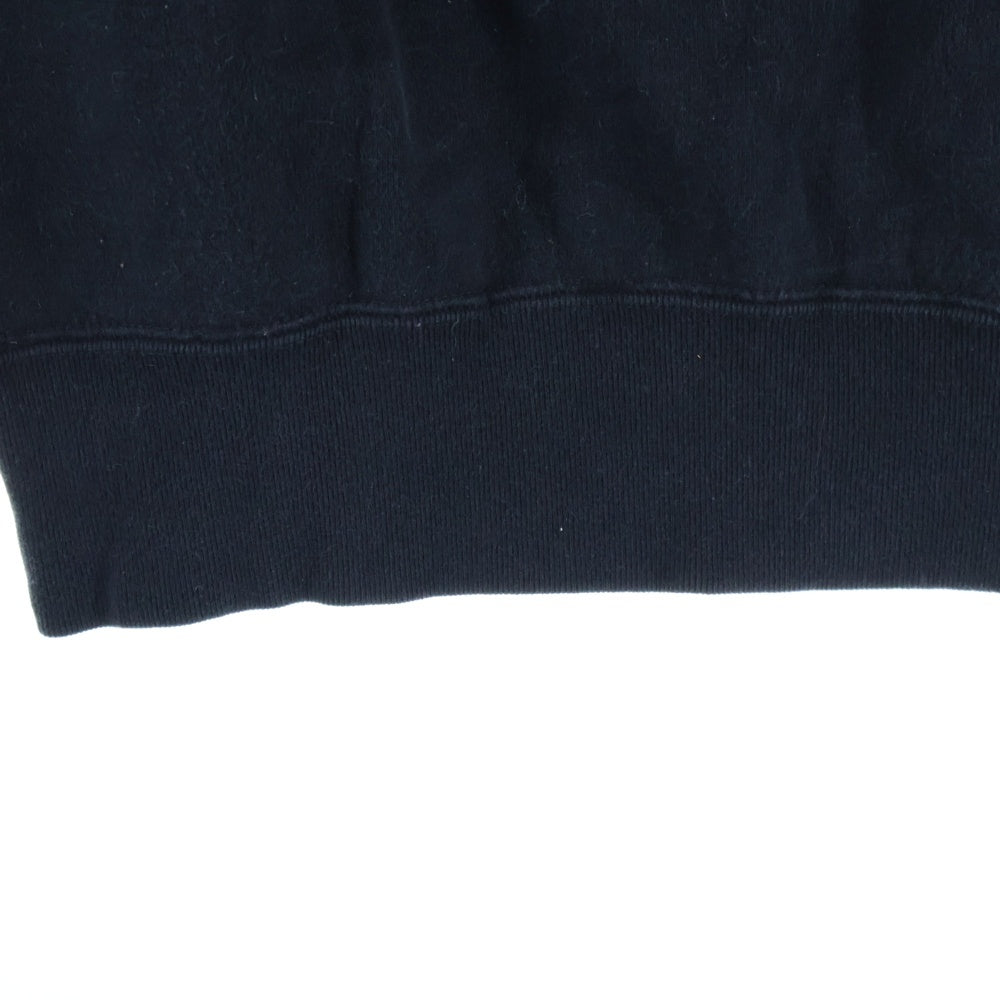 A BATHING APE(アベイシングエイプ) SHARK シャークロゴ プリント クルーネック リブスウェット ブラック