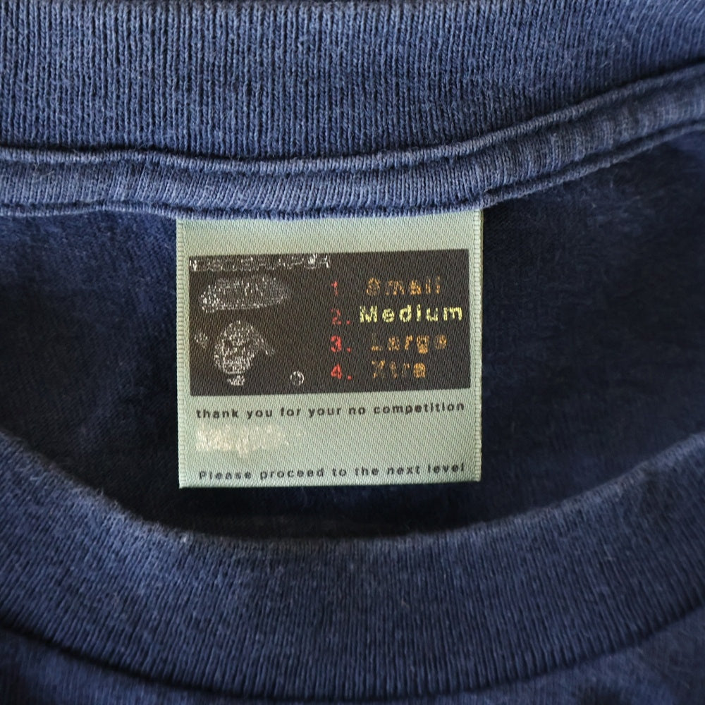 A BATHING APE(アベイシングエイプ) スターロゴプリント ロングスリーブ 長袖Tシャツ カットソー ネイビー