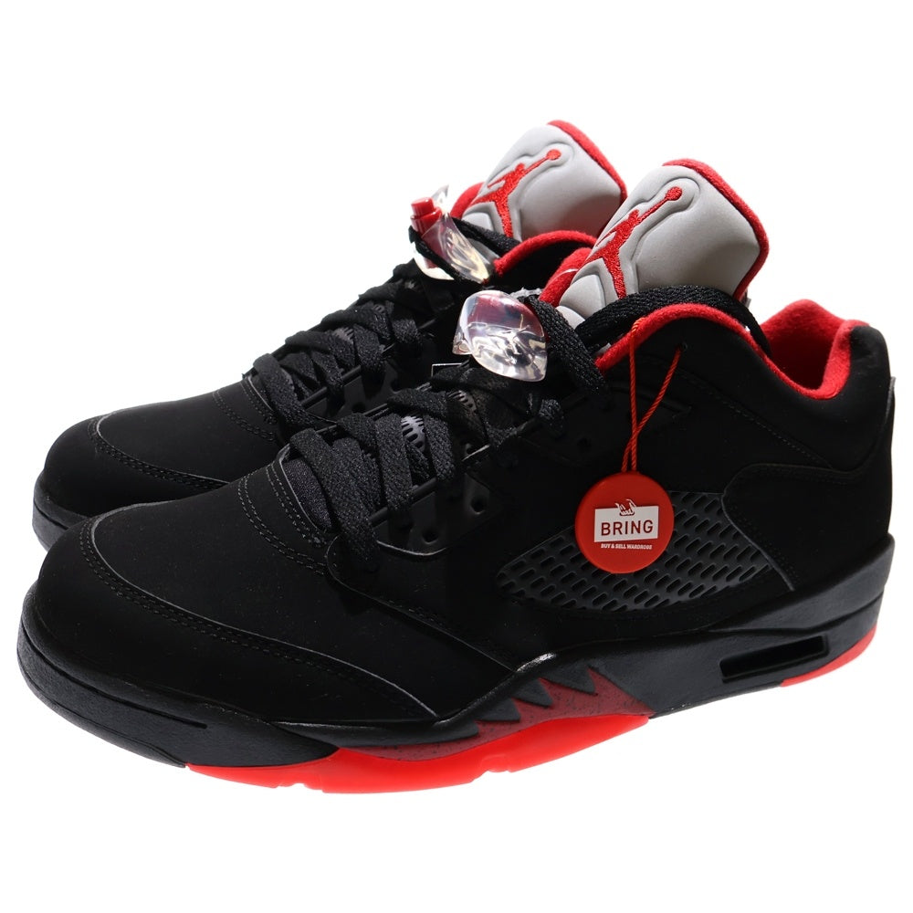 NIKE(ナイキ) AIR JORDAN 5 RETRO LOW ALTERNATE90 エアジョーダン5オルタネイト90 ローカットスニーカー ブラック/レッド US9.5/27.5cm 819171-001