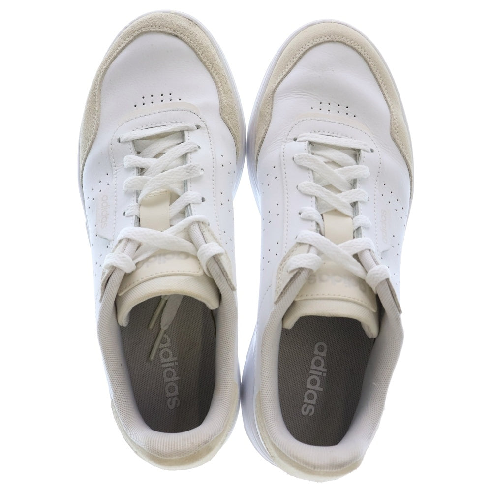 adidas(アディダス) COURTPHASE コートフューズ スウェードレザー ローカットスニーカー ホワイト SU9/27cm FY5933