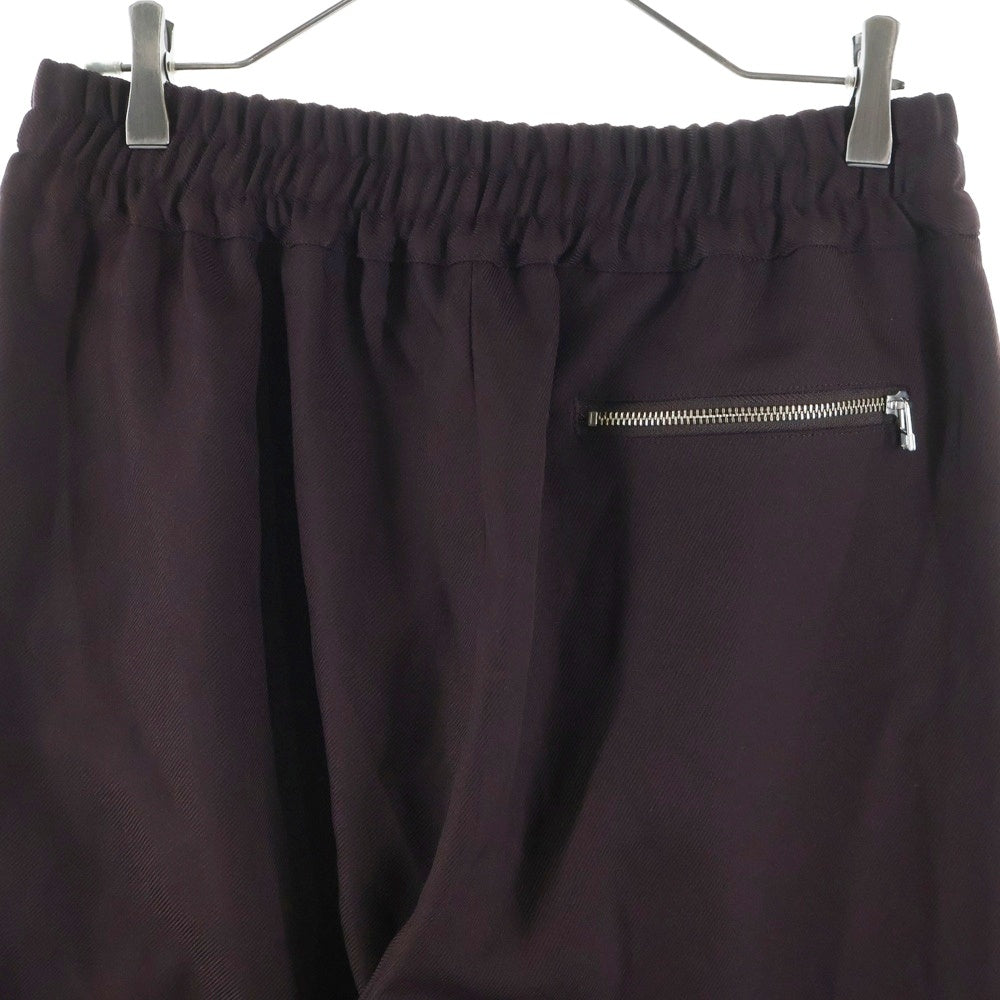 lot holon(ロットホロン) サイドボタン付 イージーパンツ ブラウン H84-501