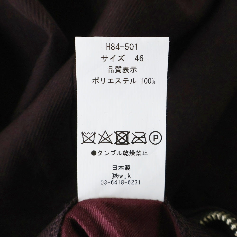 lot holon(ロットホロン) サイドボタン付 イージーパンツ ブラウン H84-501