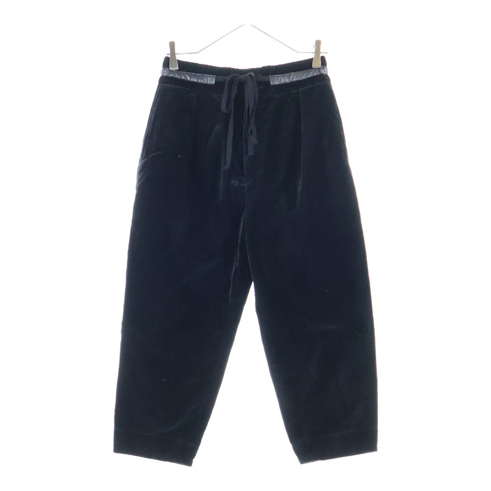 DIET BUTCHER SLIM SKIN(ダイエットブッチャー スリムスキン) 18AW ベルベットドローストリングパンツ ブラック