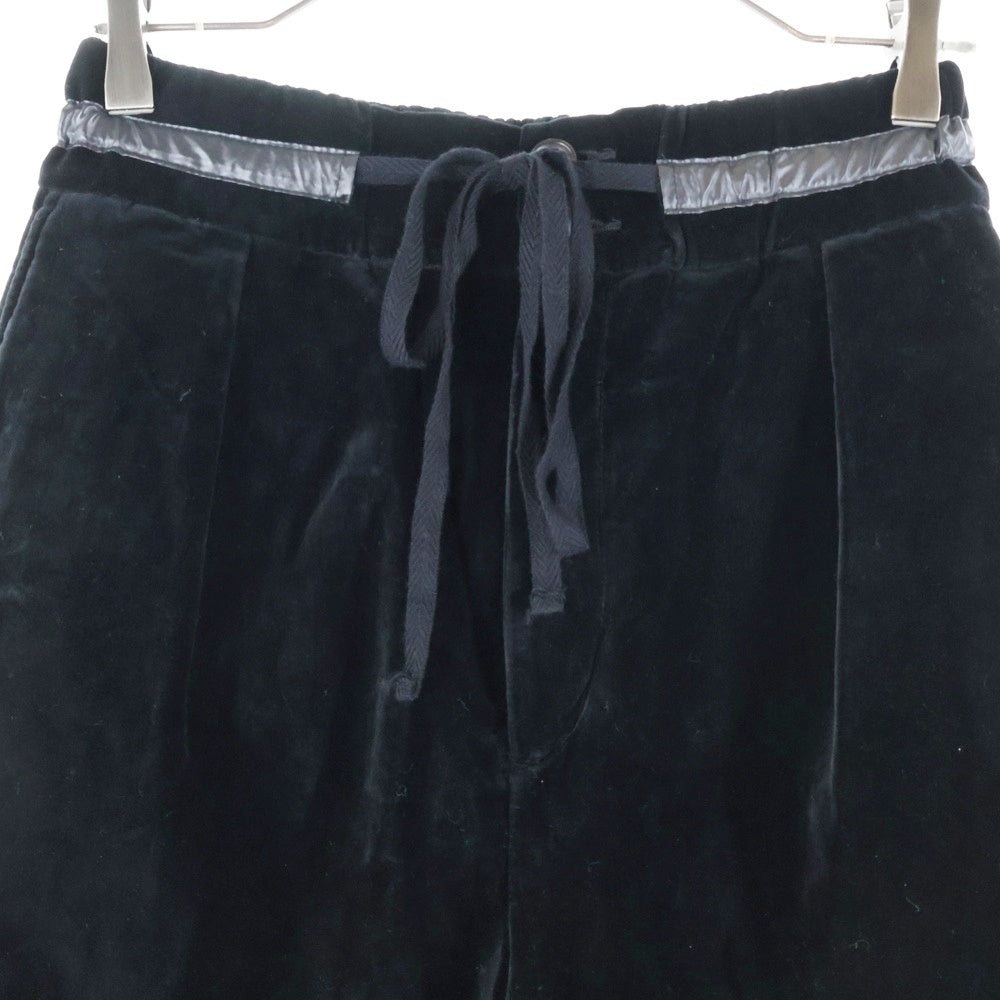 DIET BUTCHER SLIM SKIN(ダイエットブッチャー スリムスキン) 18AW ベルベットドローストリングパンツ ブラック
