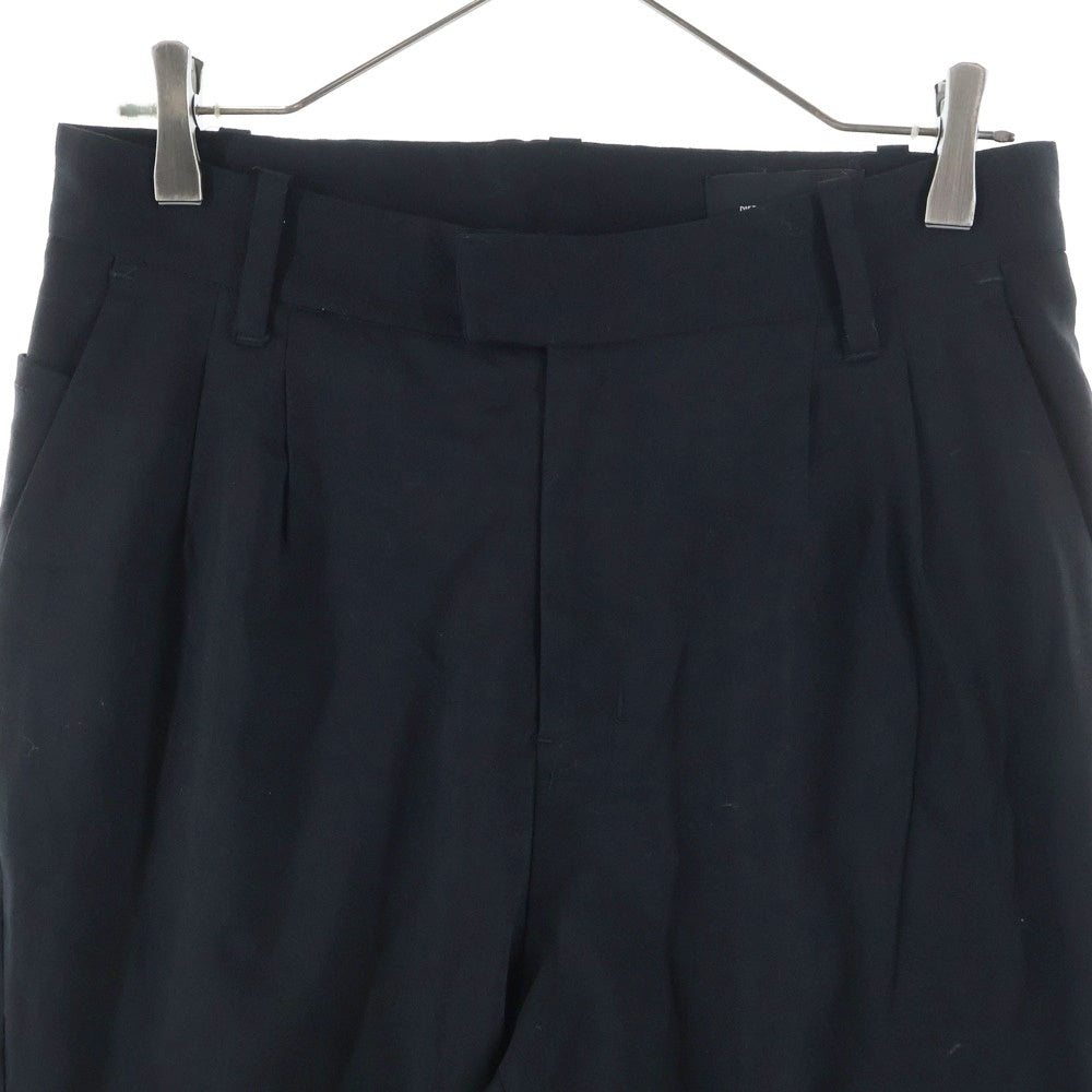 DIET BUTCHER SLIM SKIN(ダイエットブッチャー スリムスキン) 14AW テーパード ジップフライスラックスパンツ ブラック