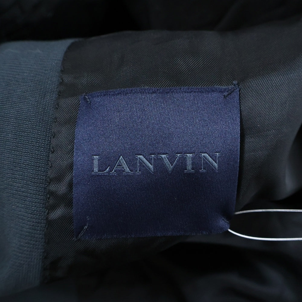 LANVIN(ランバン) カットオフ加工 コットンジップ ジレベスト グリーン/ブラック