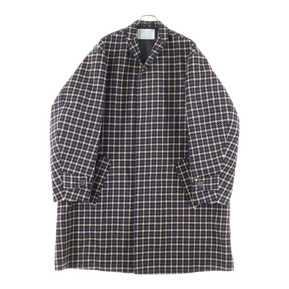 kolor(カラー) 20AW ビッグガンクラブボンディングウールコート ベージュ/ブラック 20WCM-C02102