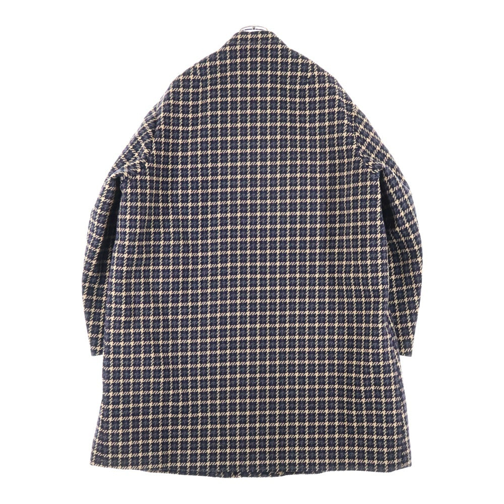 kolor(カラー) 20AW ビッグガンクラブボンディングウールコート ベージュ/ブラック 20WCM-C02102