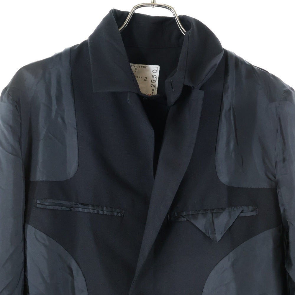Sacai(サカイ) 21AW SUITING JACKET ドッキングスーチングジャケット ブラック 21-02550M
