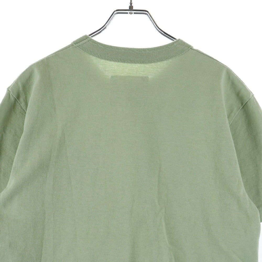 Sacai(サカイ) 24SS ×CARHARTT カーハート 胸ロゴデザイン クルーネック カットソー 半袖Tシャツ グリーン 24-0725S