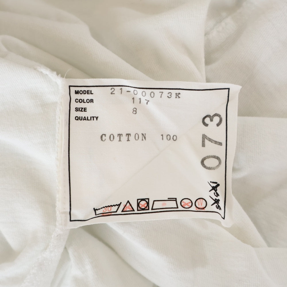 Sacai(サカイ) 21SS ×KAWS カウズ フロントロゴデザイン クルーネック カットソー 半袖Tシャツ ホワイト 21-00073K