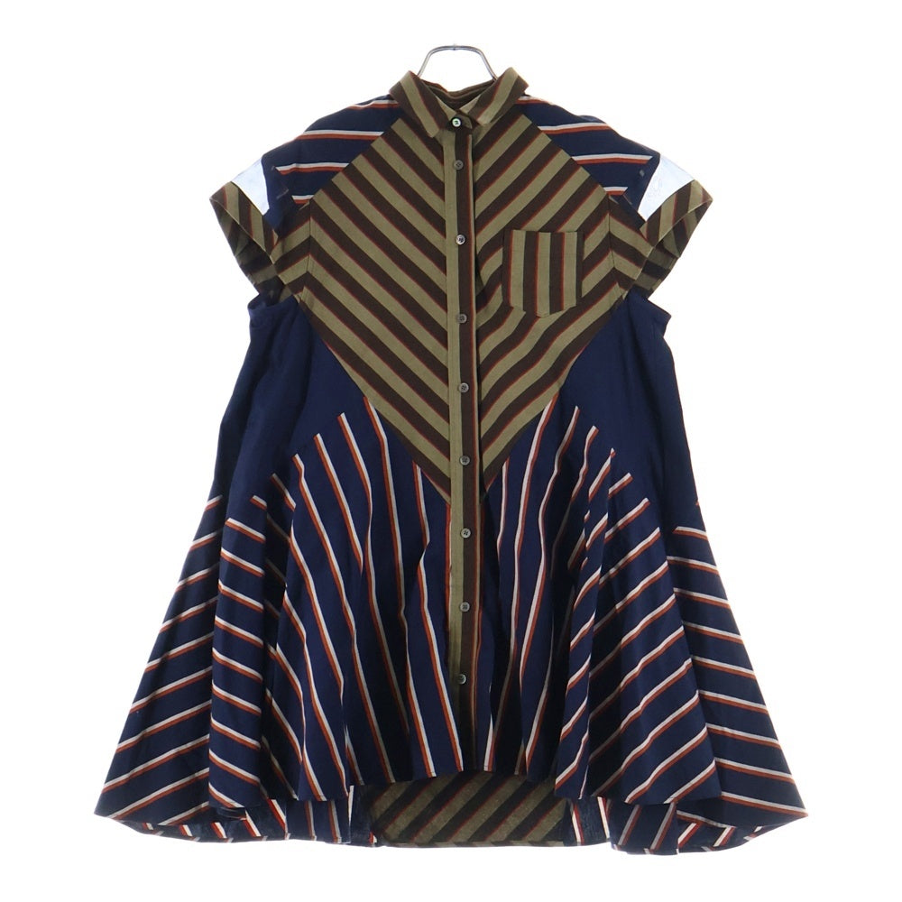 Sacai(サカイ) 18SS クレイジーパターン チェック柄 メッシュ切り替え