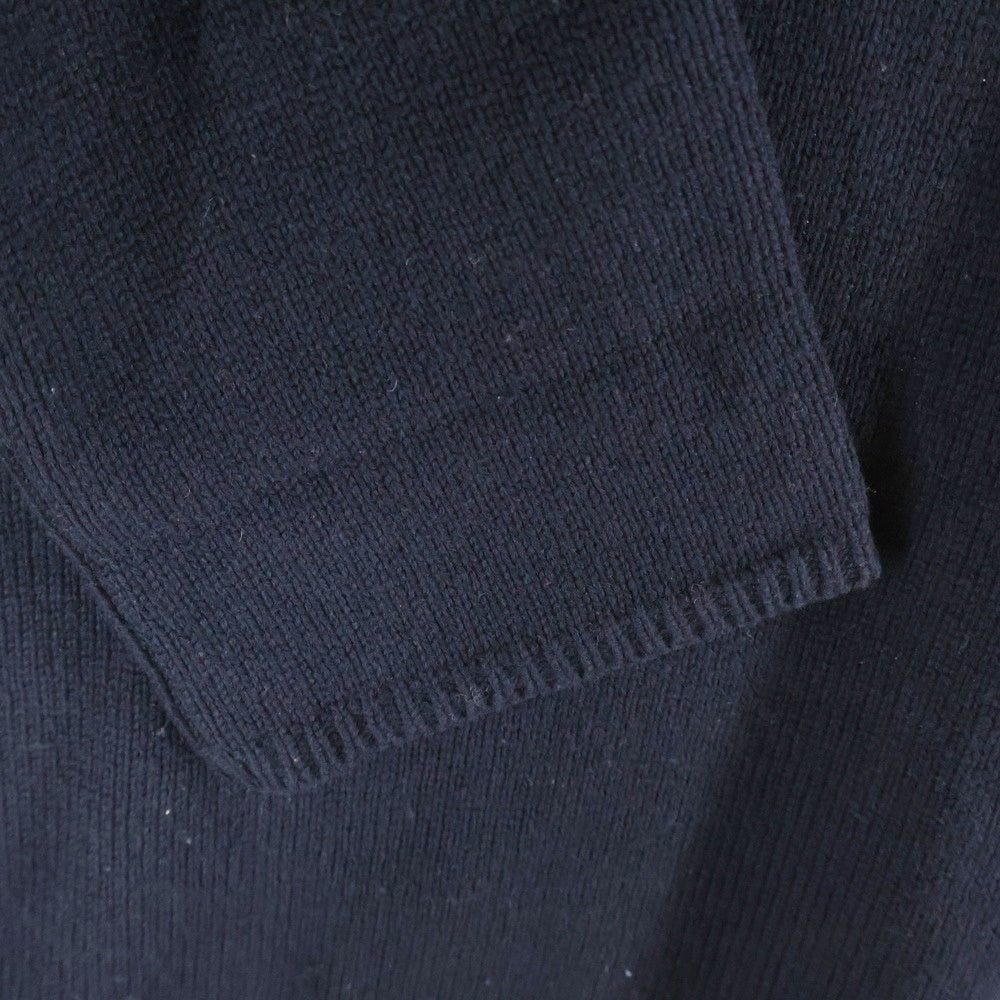 Yohji Yamamoto POUR HOMME(ヨウジヤマモト プールオム) SAMPLE ロングプルオーバーニットパーカー フーディー ブラック