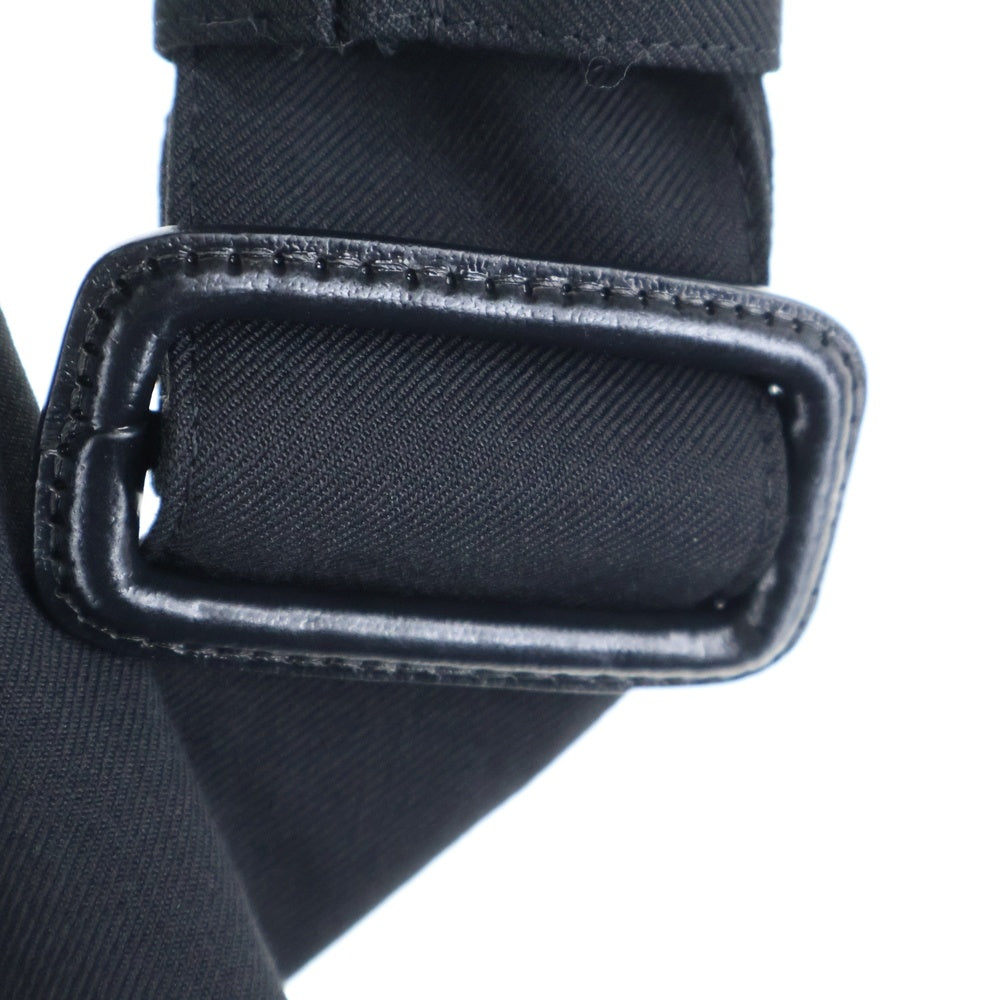 Ground Y(グラウンドワイ) SAMPLE SHOULDER HIGH ASYNMETRY PANTS ショルダーストラップ付 アシンメトリー ワイドパンツ ブラック GT-P04-100