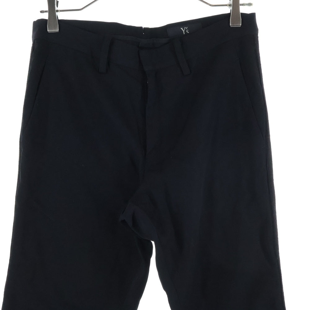 Y's(ワイズ) SAMPLE 14AW サイドラインウールギャバスラックス レディース ブラック YF-P14-100 ※サンプル品