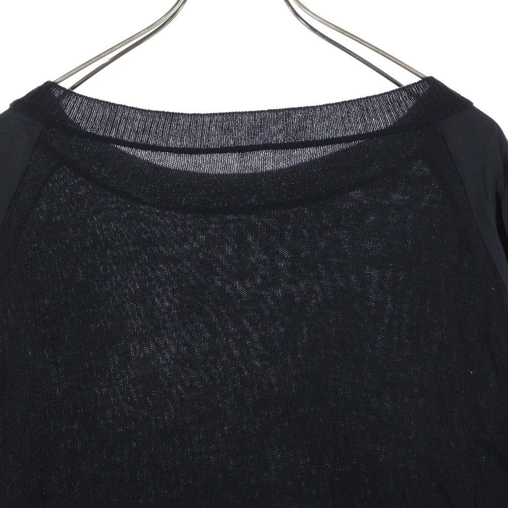 Y's(ワイズ) SAMPLE サイドアクリル切替 ニットワンピース レディース ブラック YR-T07-117