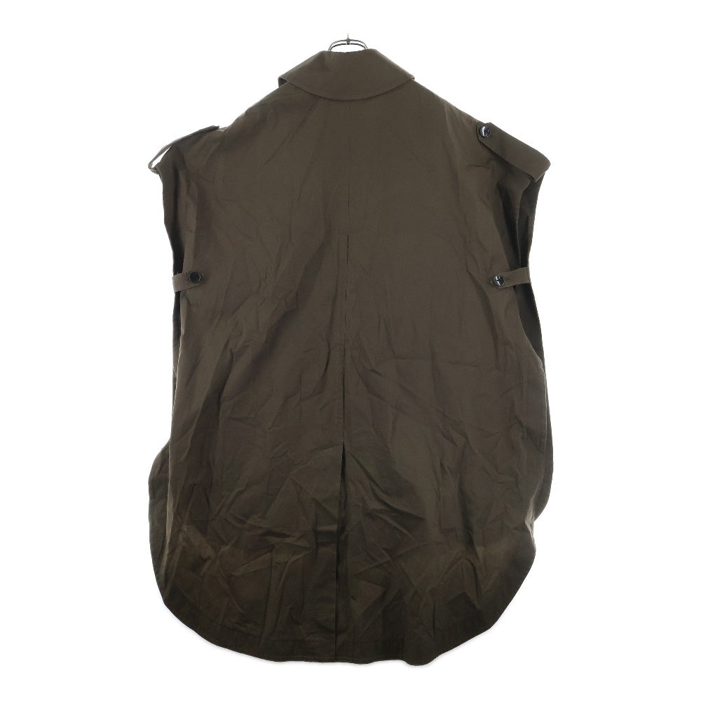Ground Y(グラウンドワイ) SAMPLE ロングトレンチ コットンベスト ブラウン GW-C02-003