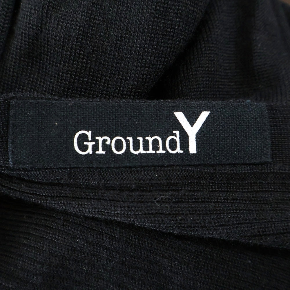 Ground Y(グラウンドワイ) SAMPLE ウールニットカーディガン ブラック GC-K01-140