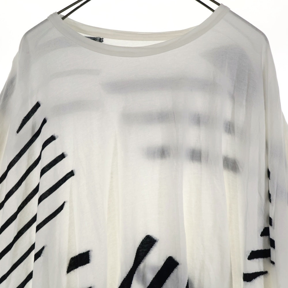 Ground Y(グラウンドワイ) SAMPLE ドレープビッグ 半袖クルーネックカットソー ホワイト GG-T14-010 ※サンプル品