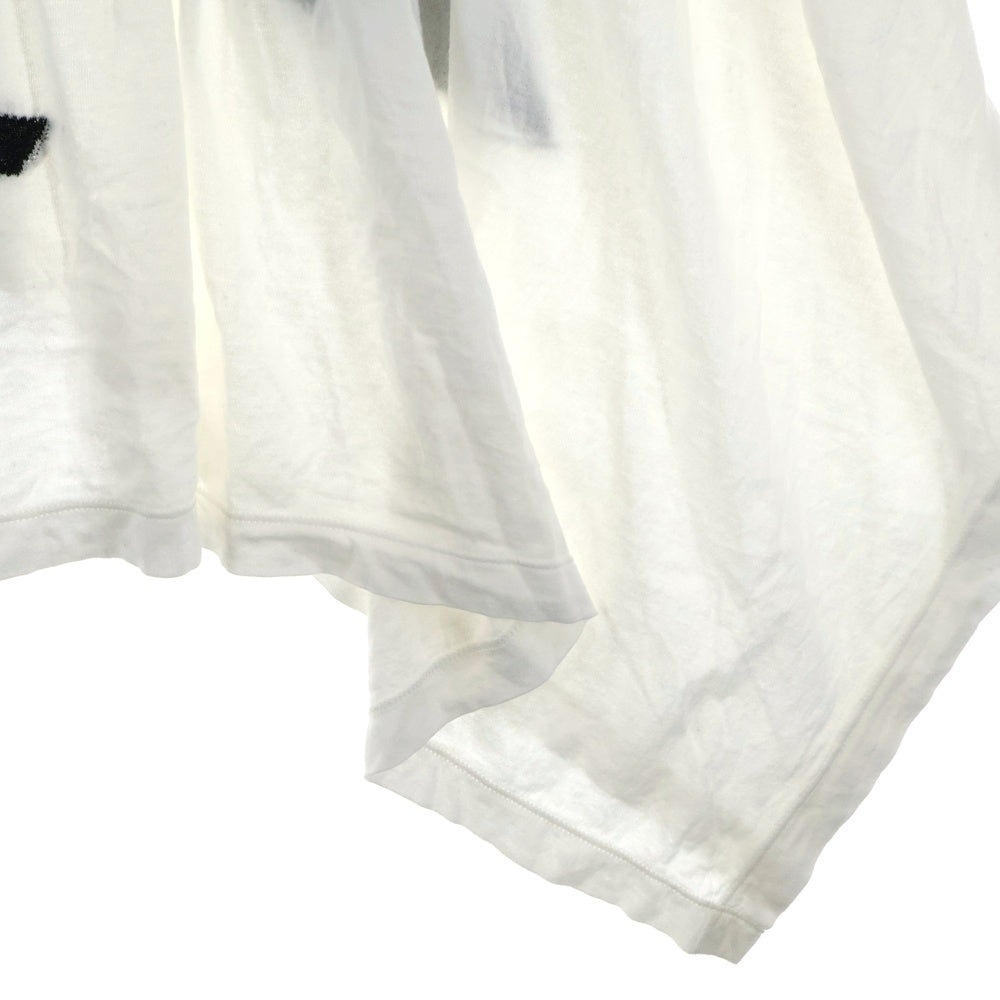 Ground Y(グラウンドワイ) SAMPLE ドレープビッグ 半袖クルーネックカットソー ホワイト GG-T14-010 ※サンプル品