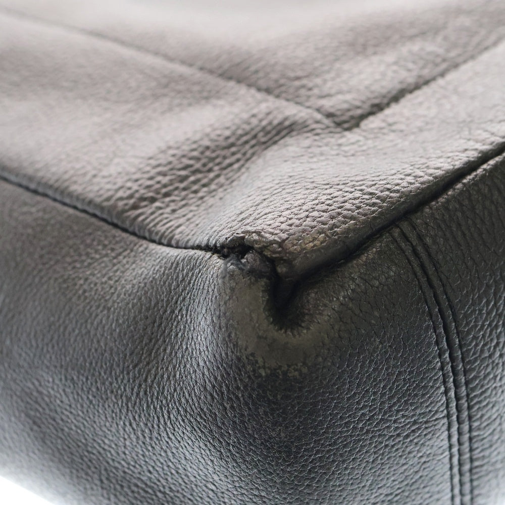 Yohji Yamamoto POUR HOMME(ヨウジヤマモト プールオム) カウレザー トートバッグ ブラック HD-I01-729