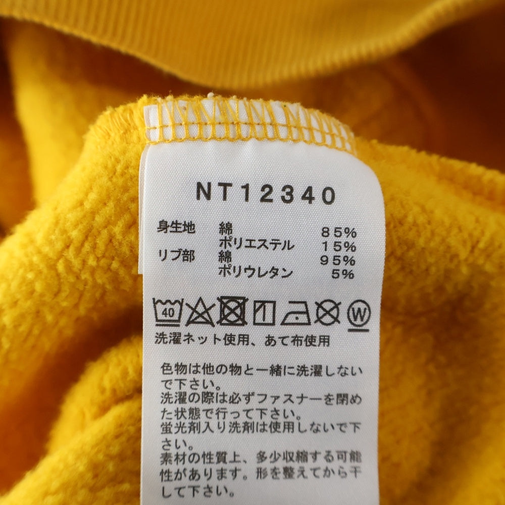 THE NORTH FACE(ザノースフェイス) REARVIEW FULL ZIP HOODIE リアビュー ダブルポケット フルジップ フーデッド スウェット パーカー イエロー NT12340