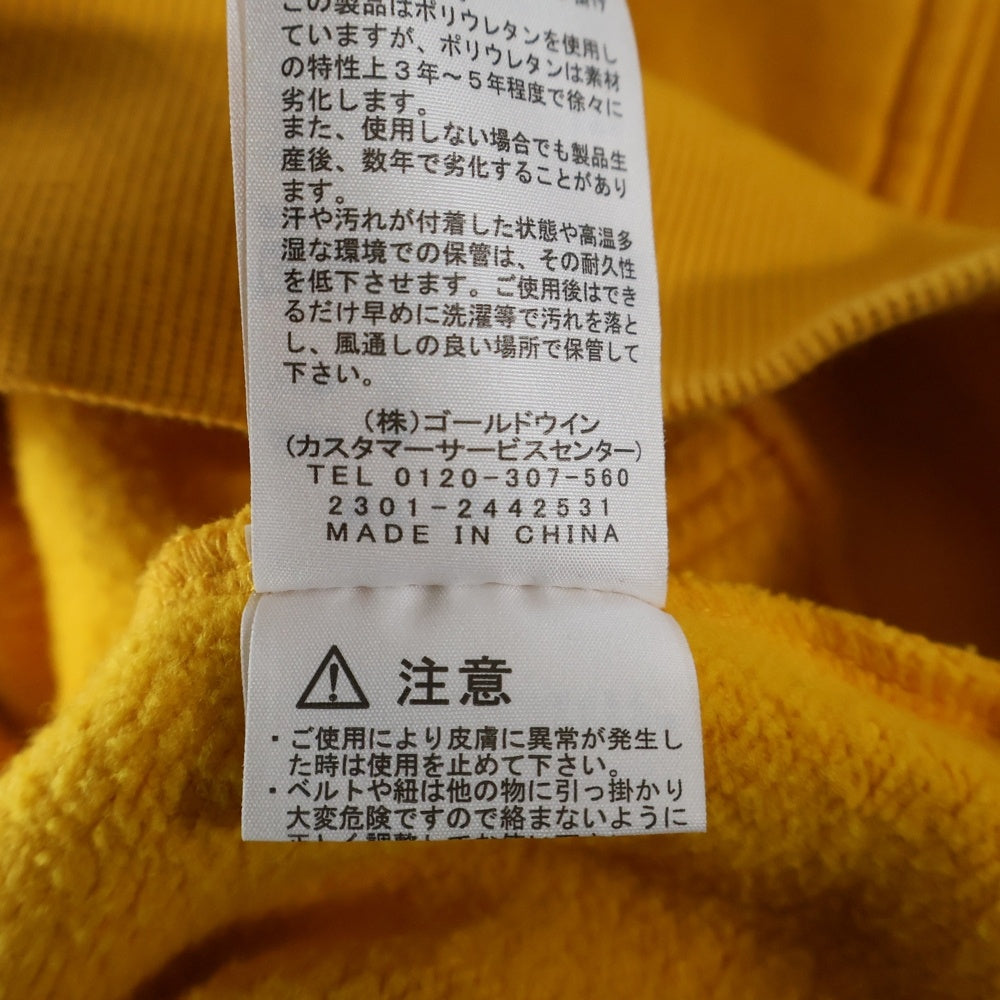 THE NORTH FACE(ザノースフェイス) REARVIEW FULL ZIP HOODIE リアビュー ダブルポケット フルジップ フーデッド スウェット パーカー イエロー NT12340