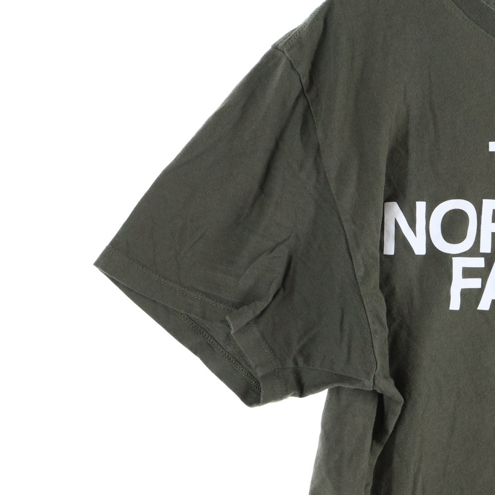 THE NORTH FACE(ザノースフェイス) フロントロゴデザイン クルーネック カットソー 半袖Tシャツ カーキ 721253