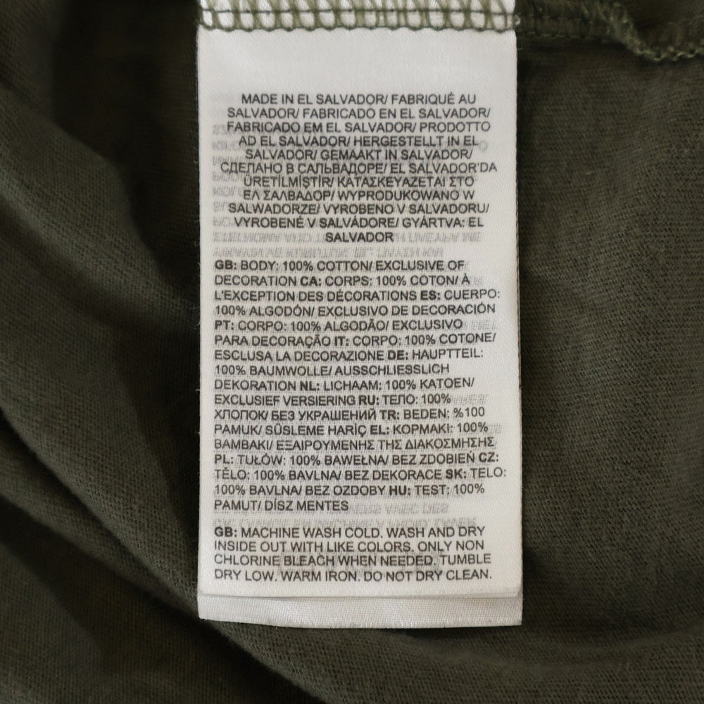 THE NORTH FACE(ザノースフェイス) フロントロゴデザイン クルーネック カットソー 半袖Tシャツ カーキ 721253