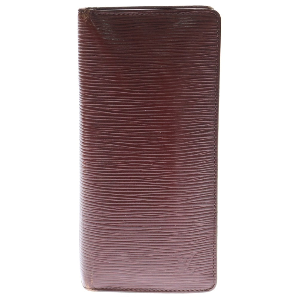 LOUIS VUITTON(ルイヴィトン) エピ ポルトフォイユ ブラザ 2つ折ウォレット 長財布 レッド M60614 CA015S