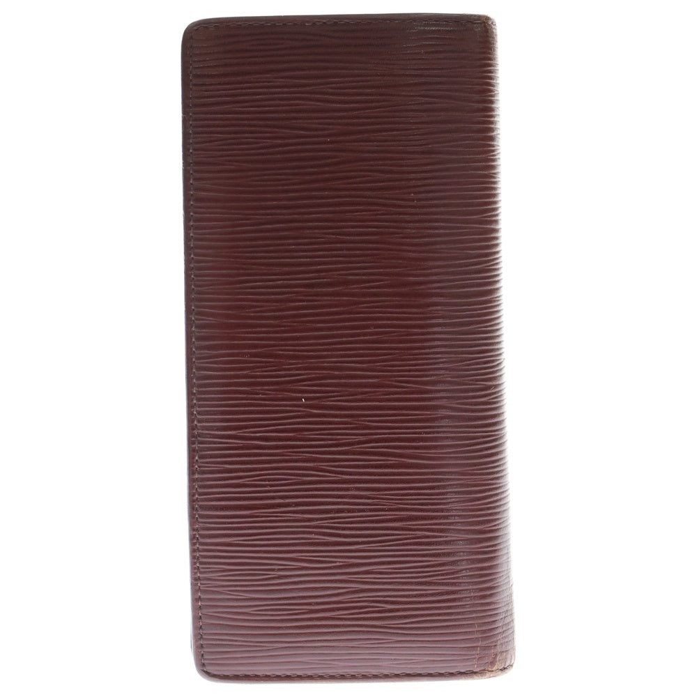 LOUIS VUITTON(ルイヴィトン) エピ ポルトフォイユ ブラザ 2つ折ウォレット 長財布 レッド M60614 CA015S