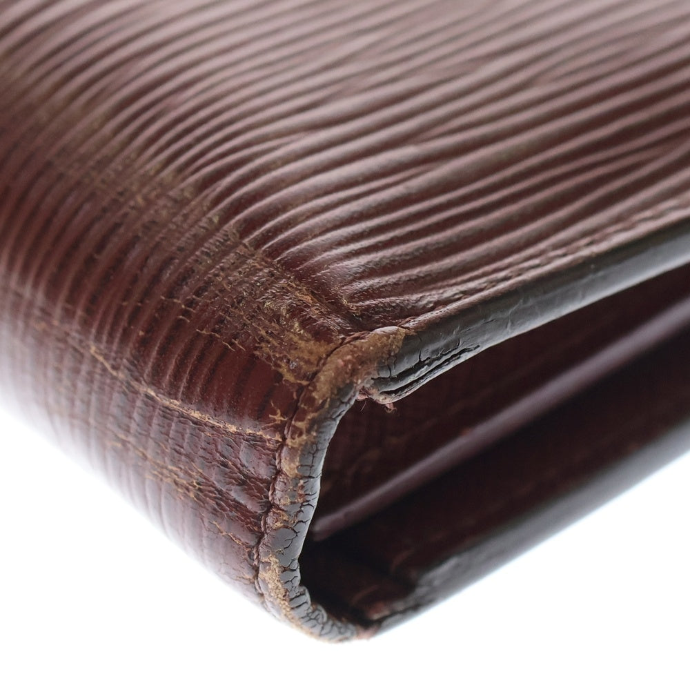 LOUIS VUITTON(ルイヴィトン) エピ ポルトフォイユ ブラザ 2つ折ウォレット 長財布 レッド M60614 CA015S