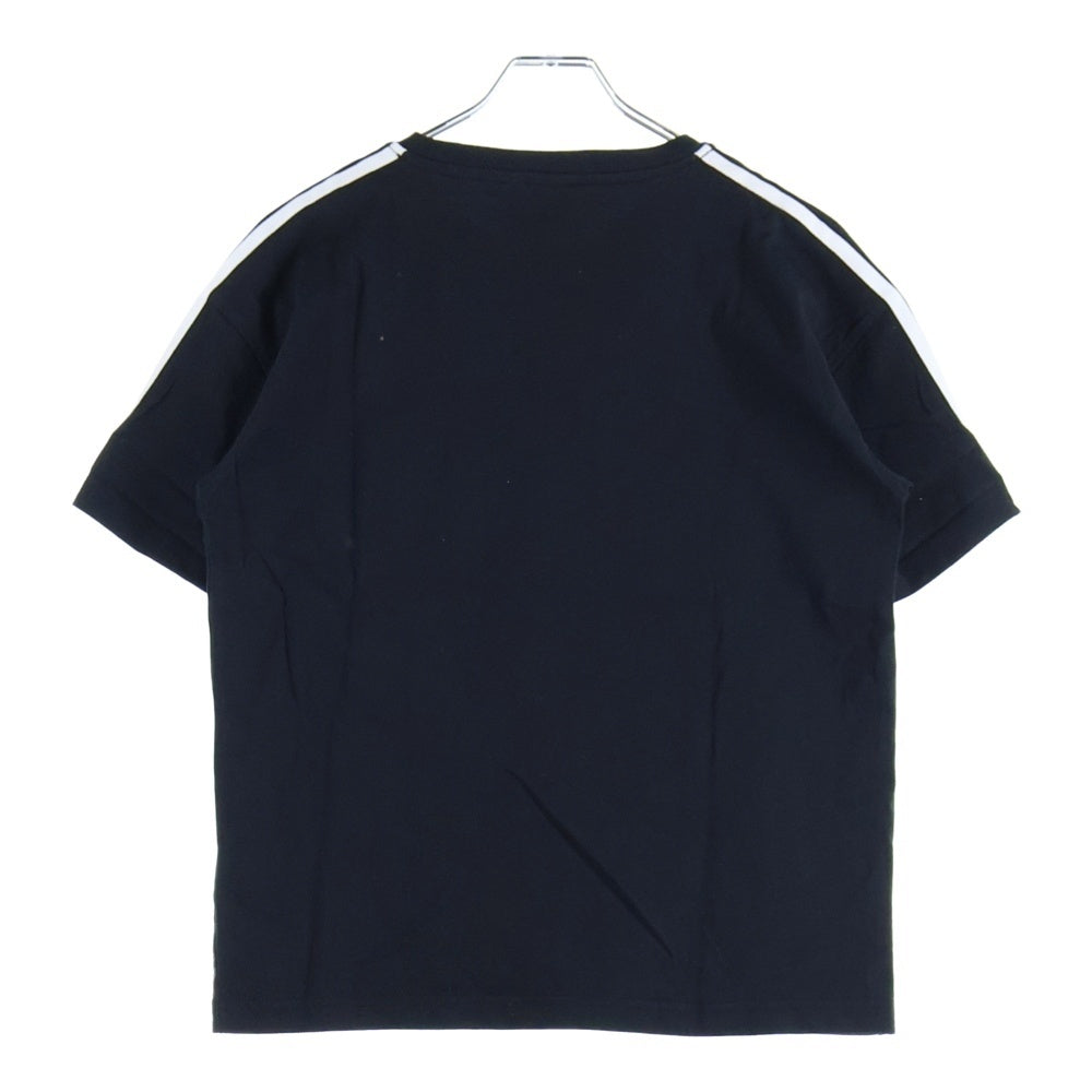 adidas(アディダス) トリフォイルロゴ スリーストライプ 半袖Tシャツカットソー ブラック B48968