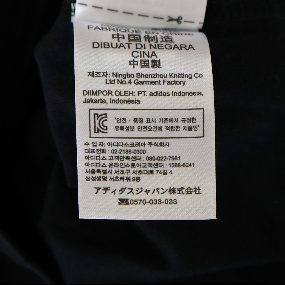 adidas(アディダス) トリフォイルロゴ スリーストライプ 半袖Tシャツカットソー ブラック B48968