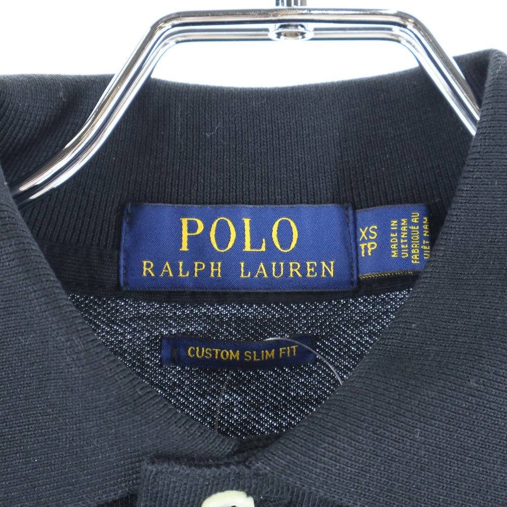 POLO RALPH LAUREN(ポロラルフローレン) ミニロゴ エンブロイダリー 半袖ポロシャツ ブラック