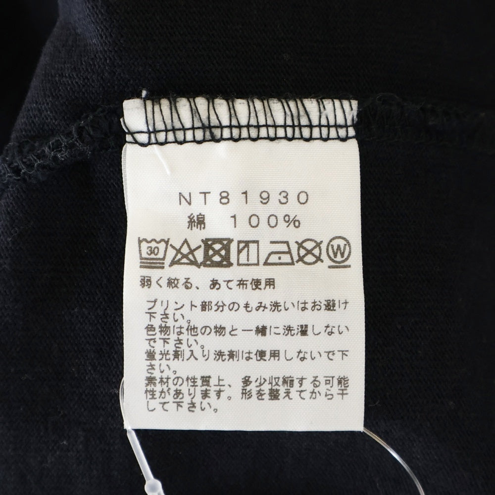 THE NORTH FACE(ザノースフェイス) ロゴプリント 半袖Tシャツ カットソー ブラック NT81930
