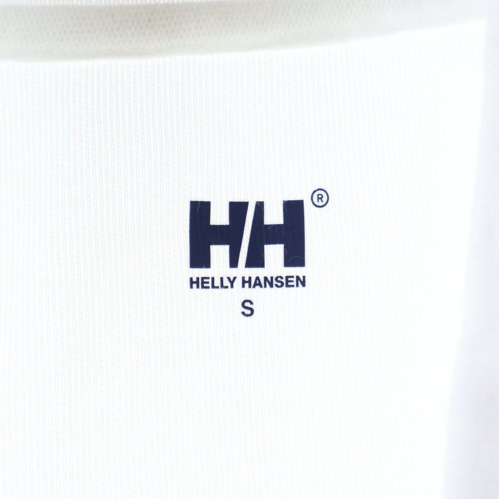 HELLY HANSEN(ヘリーハンセン) アーム ワッペン デザインプリント 半袖ポロシャツ ホワイト HH31900