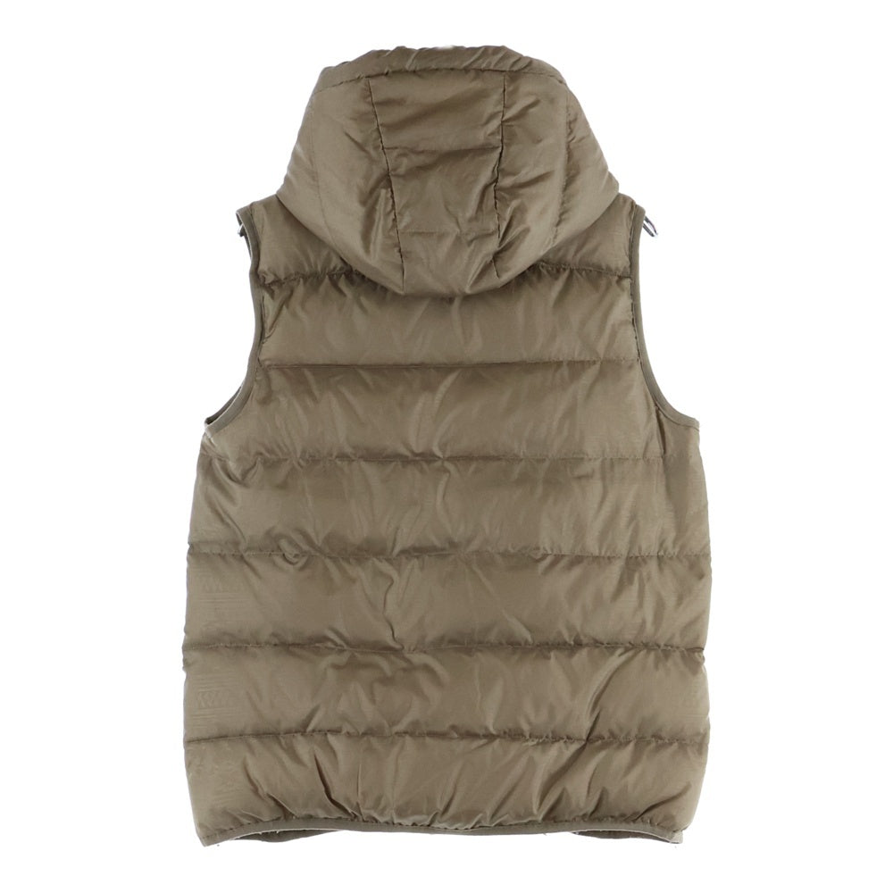 BEAMS HEART(ビームス ハート) ジップアップ フーデットダウンベスト ベージュ レディース 43-06-0030-441