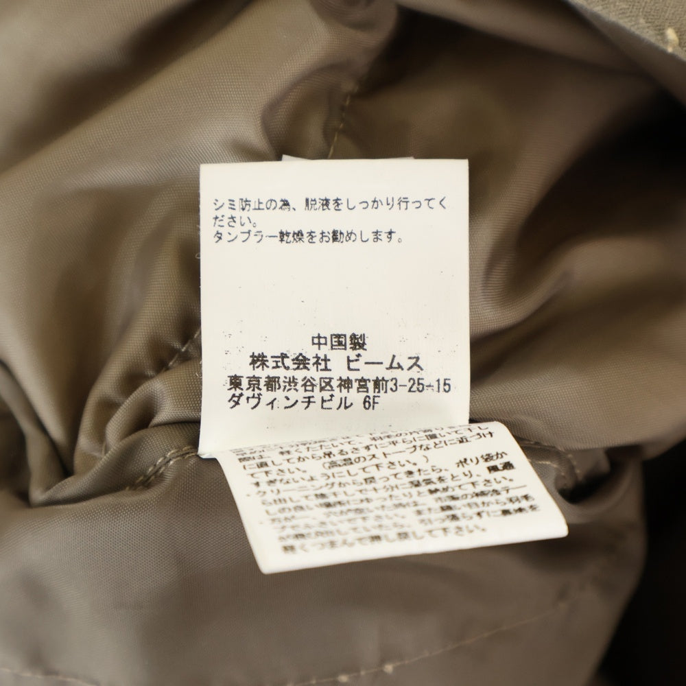 BEAMS HEART(ビームス ハート) ジップアップ フーデットダウンベスト ベージュ レディース 43-06-0030-441