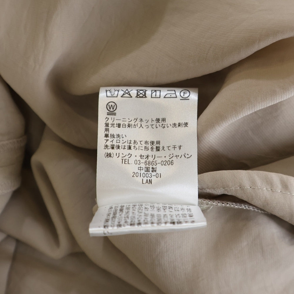 theory luxe(セオリー リュクス) WASHABLE SATIN ウォッシャブル サテン ロングワンピース ベージュ 03-0305530-310-038