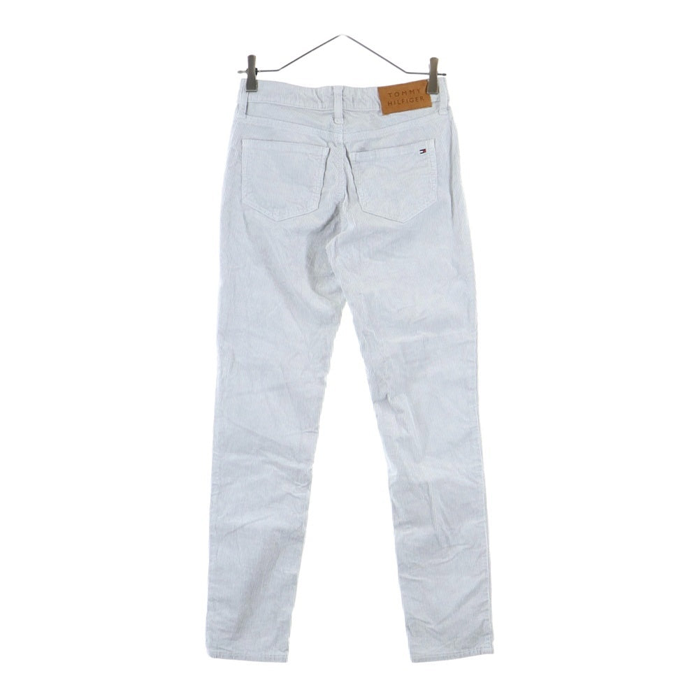 TOMMY HILFIGER(トミーヒルフィガー) ジップフライ コーデュロイ ロングストレートパンツ レディース ホワイト M110320001