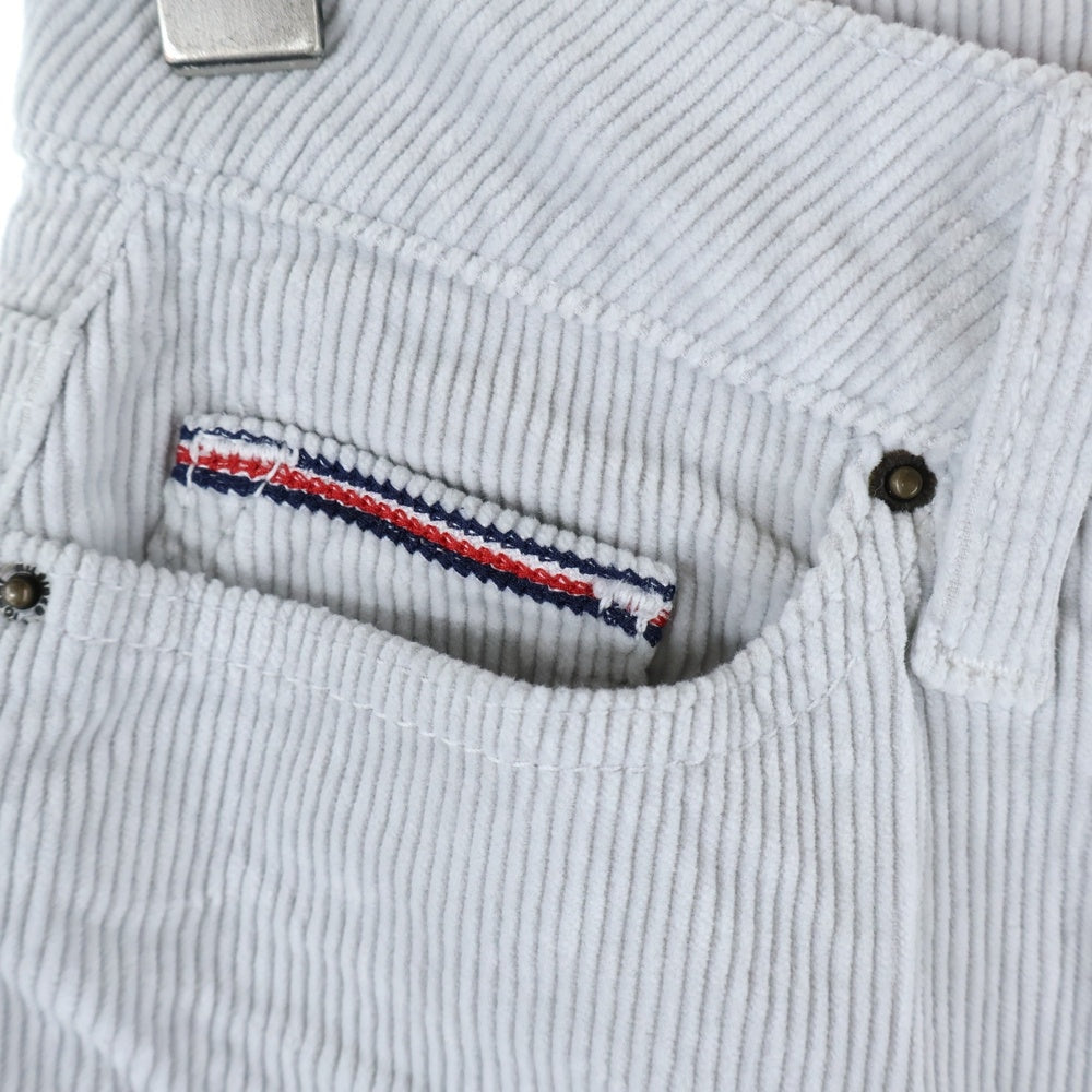 TOMMY HILFIGER(トミーヒルフィガー) ジップフライ コーデュロイ ロングストレートパンツ レディース ホワイト M110320001