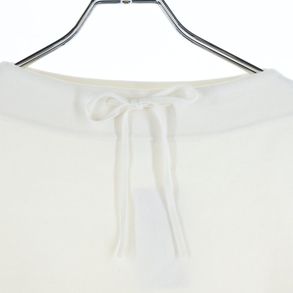 TOMORROWLAND(トゥモローランド) コットンスムース ボートネックプルオーバー クルーネック ロングスリーブ 長袖スウェット レディース ホワイト 11-02-02-02102