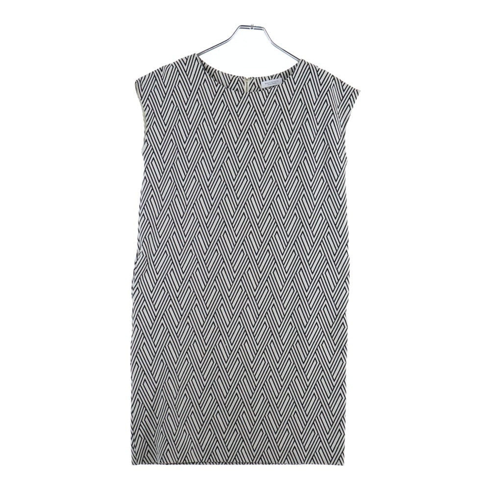 BEAUTY&YOUTH UNITED ARROWS(ビューティーアンドユースユナイテッドアローズ) ジグザグジャカードフレンチスリーブ ロングワンピース レディース ブラック/ホワイト 1626-299-3328