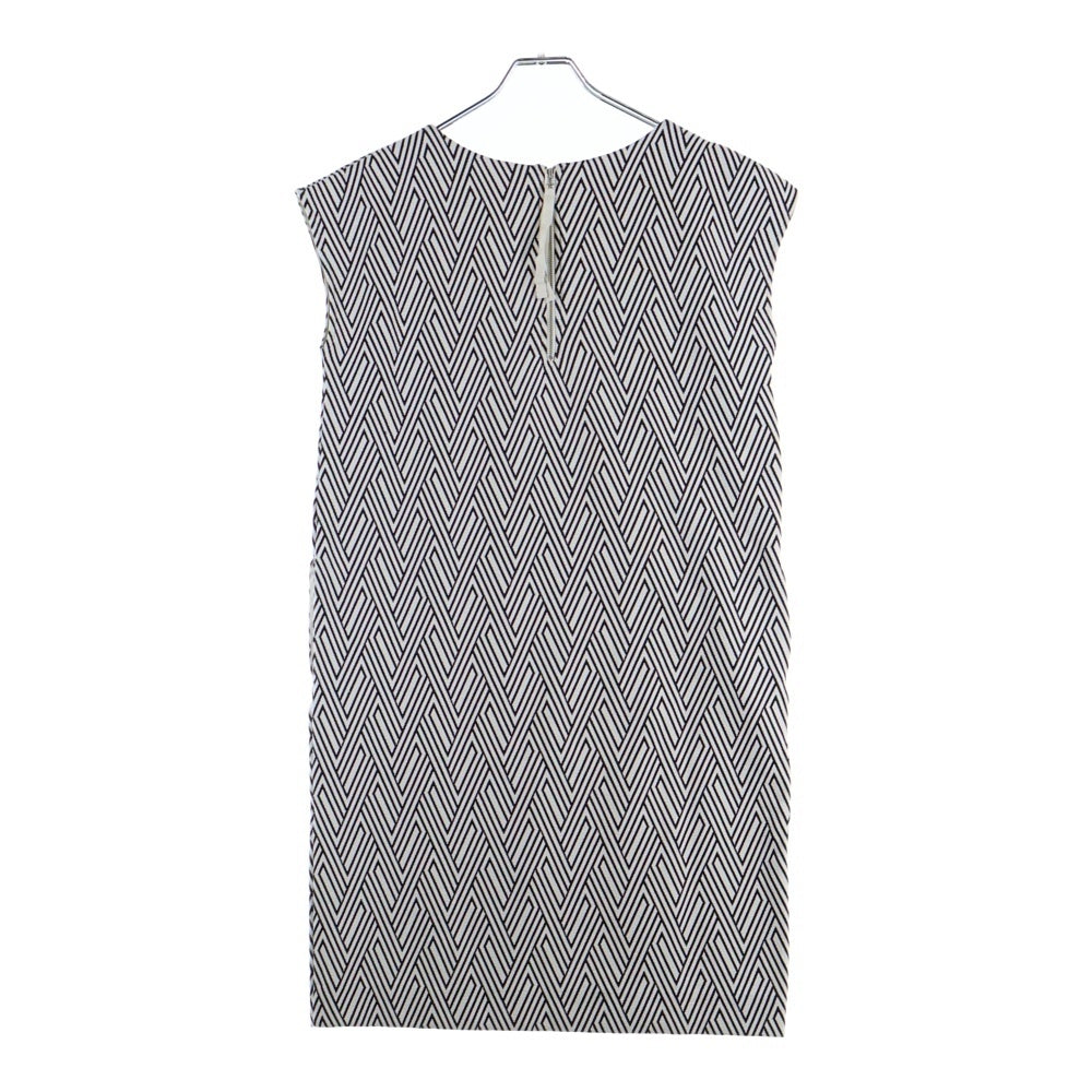 BEAUTY&YOUTH UNITED ARROWS(ビューティーアンドユースユナイテッドアローズ) ジグザグジャカードフレンチスリーブ ロングワンピース レディース ブラック/ホワイト 1626-299-3328