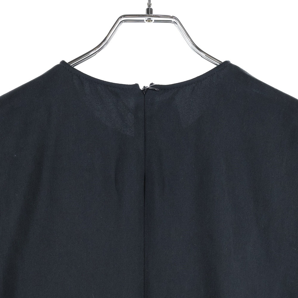 theory luxe(セオリー リュクス) フレンチ ショートスリーブロングワンピース ブラック レディース 30-9305570-050-038